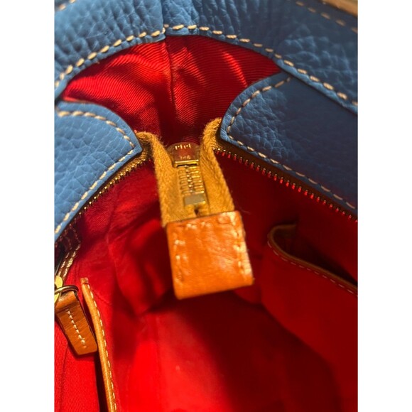 Dooney and Bourke Lexington Blue Pebbled GrainedLeather Shoulder Tote Bag GUC - Picture 14 of 14